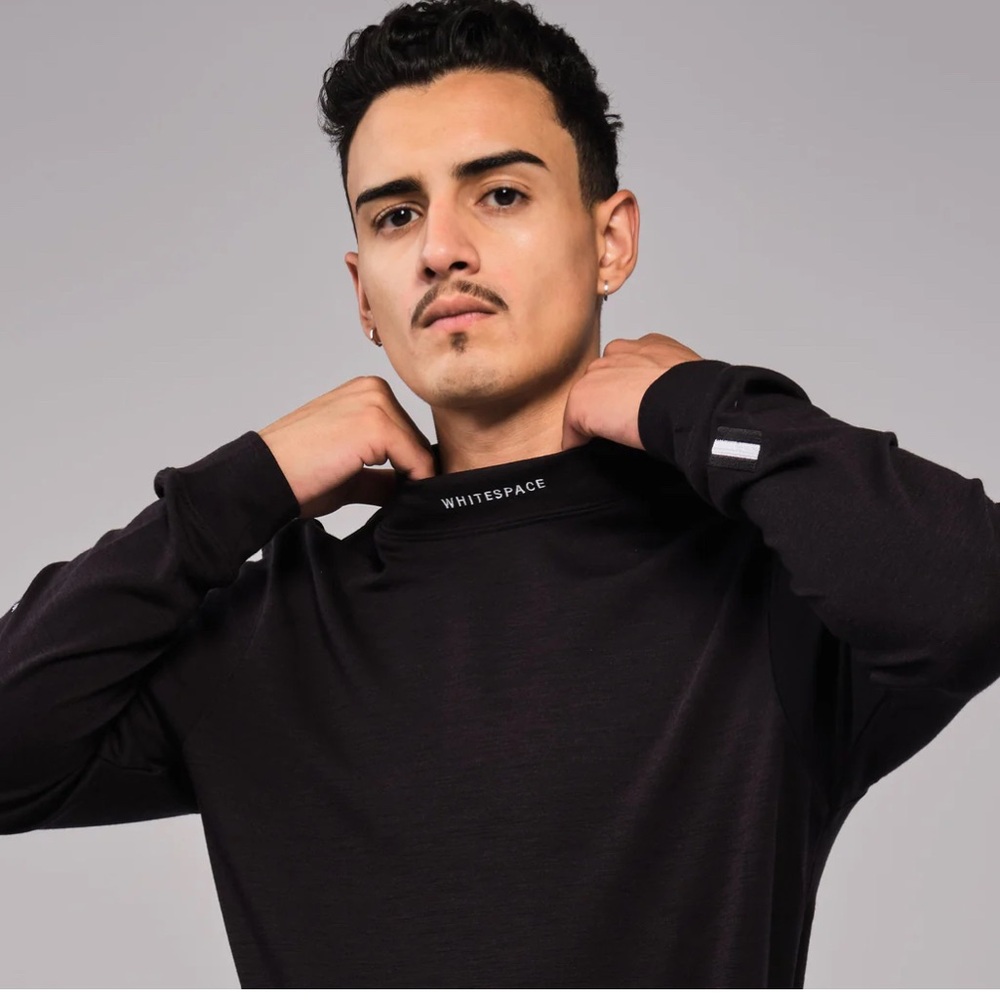 Whitespace men’s merino baselayer mock neck S